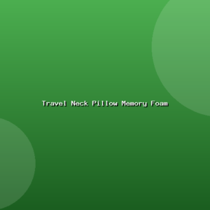 Travel Neck Pillow Memory Foam